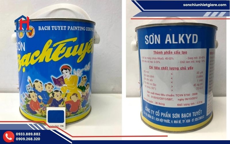 Sơn Bạch Tuyết Màu Xanh Dương là dòng sơn dầu và sơn phủ màu thuộc thương hiệu Bạch Tuyết