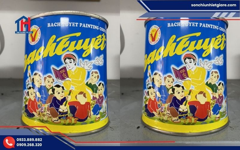 Sơn Dầu Bạch Tuyết 5kg có độ bám dính cao, bền màu lâu dài