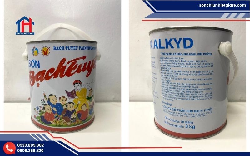 Sơn Dầu Bạch Tuyết Màu Trắng là dòng sơn phủ gốc dầu alkyd chất lượng cao
