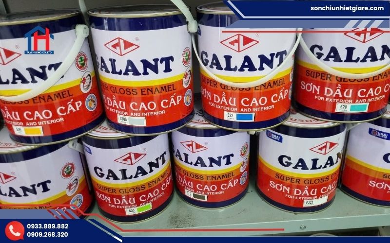 Sơn dầu Galant 3kg là dòng sơn gốc dầu (Alkyd) được sản xuất nhằm phục vụ các nhu cầu sơn phủ kim loại và gỗ