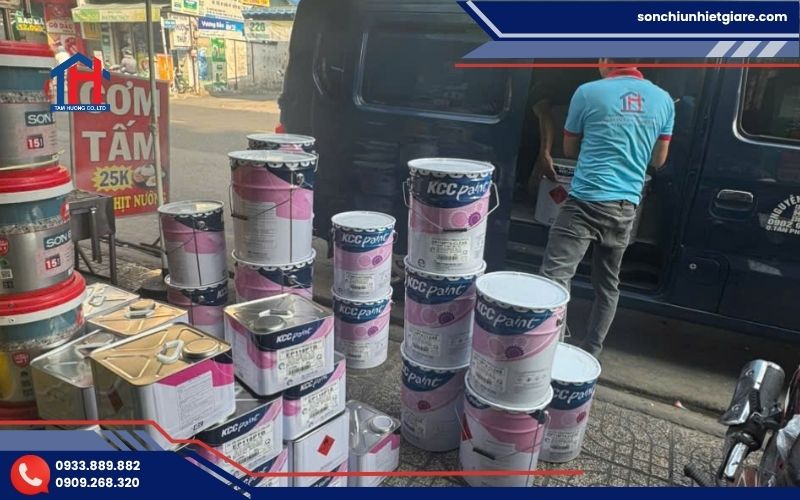 Sơn KCC có khả năng kháng hoá chất và chống thấm hiệu quả