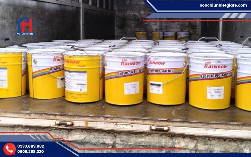 giá sơn chịu nhiệt Rainbow có sự chênh lệch giữa các dòng sản phẩm