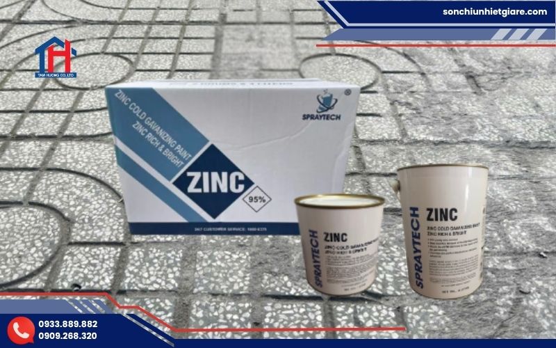 Sơn kẽm lạnh ZINC là dòng sơn mạ kẽm lạnh chứa hàm lượng bột kẽm cao