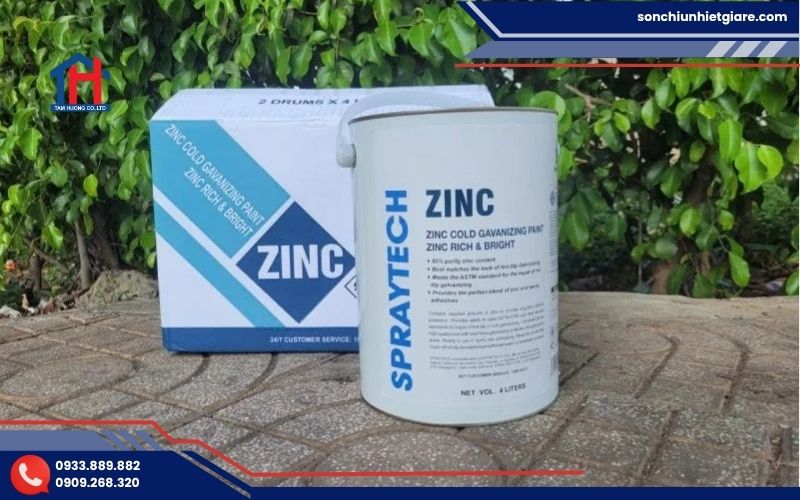 Sơn mạ kẽm lạnh Zinc Spraytech là dòng sơn mạ kẽm bảo vệ bề mặt kim loại