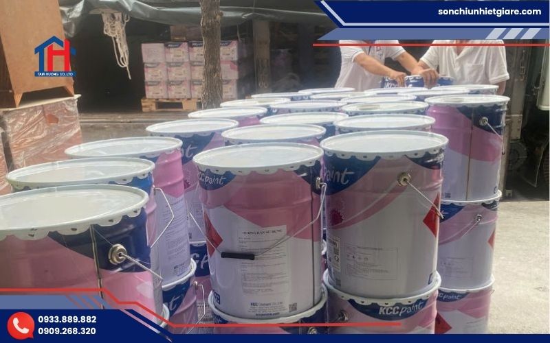 Sơn sàn nhà xưởng KCC là dòng sơn epoxy công nghiệp cao cấp
