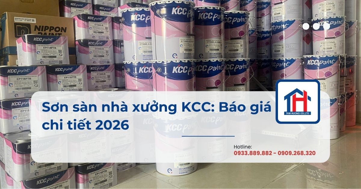 Sơn sàn nhà xưởng KCC: Báo giá chi tiết 2026