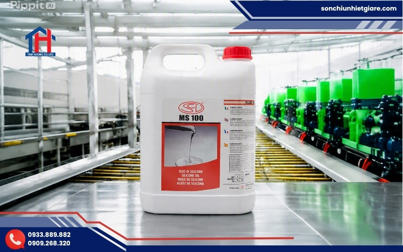 Dầu Silicon chống dính MS100 là dòng dầu bôi trơn silicone công nghiệp