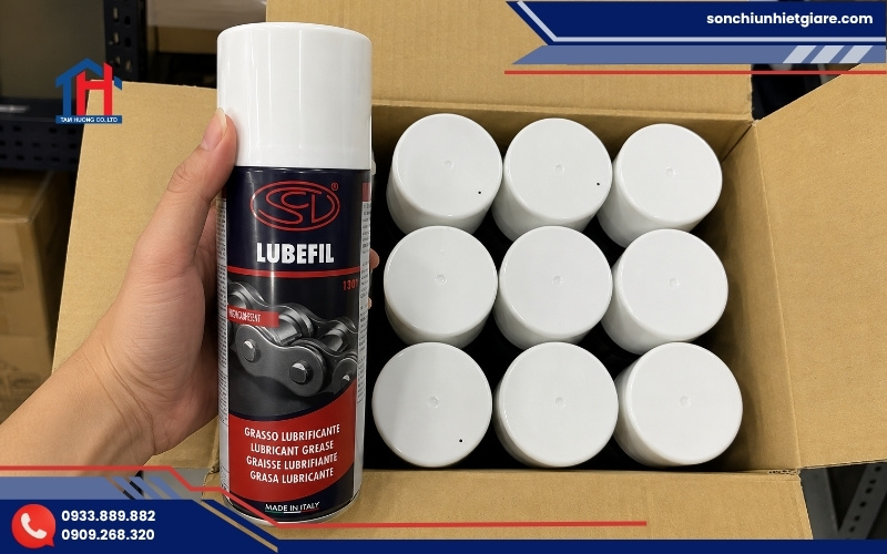 Mỡ bò nước LUBEFIL là mỡ bôi trơn dạng xịt chuyên dụng