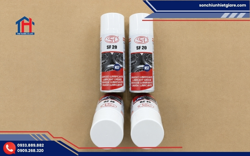 Mỡ bôi trơn SF20 là dòng mỡ bôi trơn gốc silicone chuyên dụng
