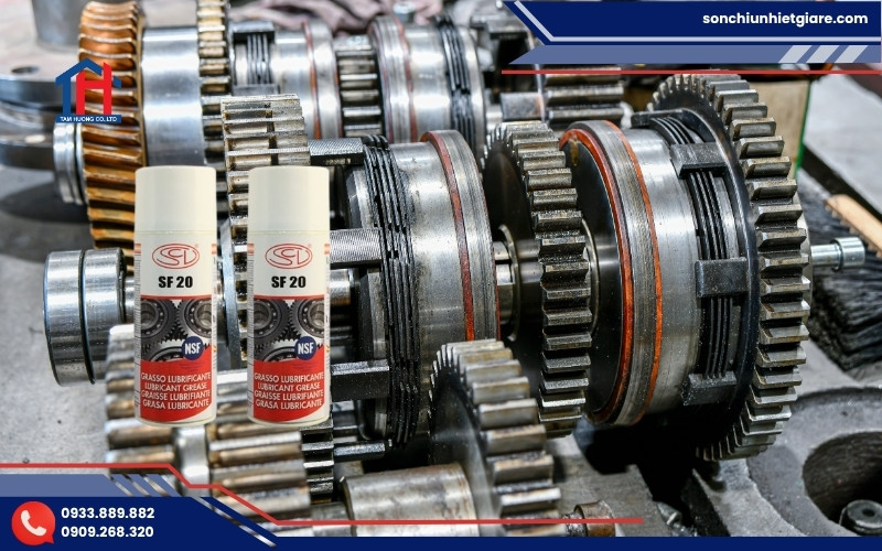 Ứng dụng thực tế của mỡ bôi trơn SF20