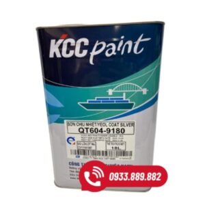 Sơn chịu nhiệt KCC QT604-9180 màu bạc 400 độ C