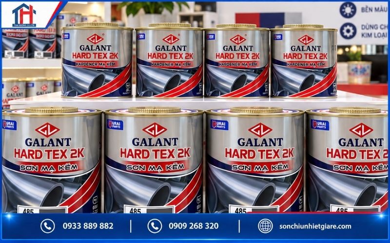 Galant Hard Tex 2K màu 485 là sơn phủ mạ kẽm hai thành phần