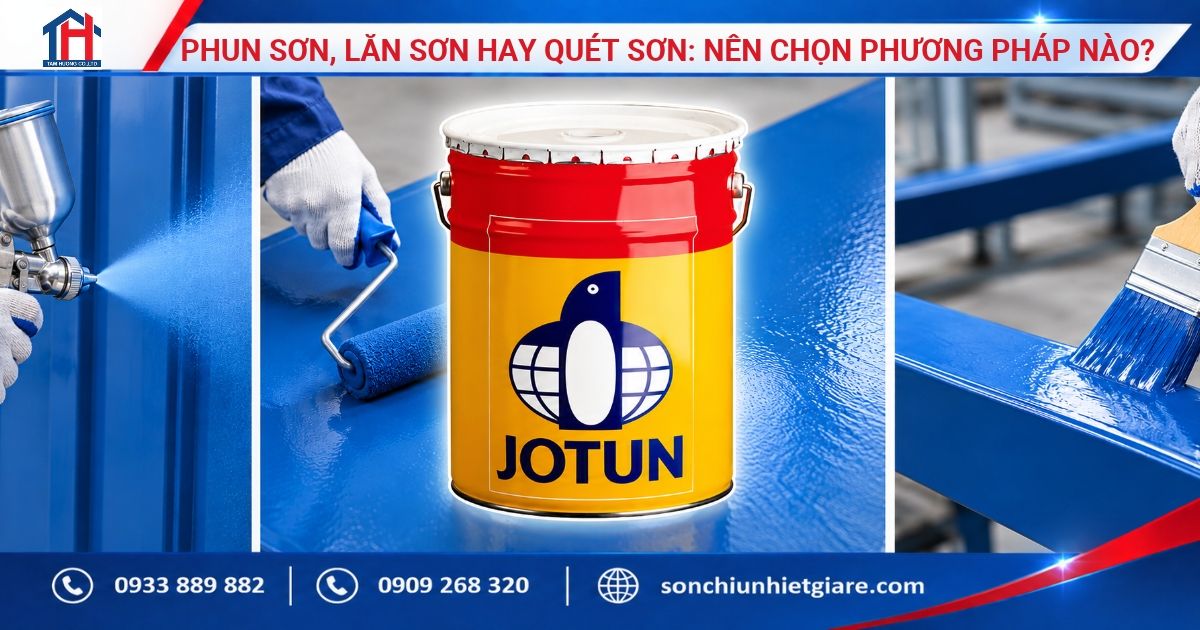 Phun Sơn Lăn Sơn Hay Quét Sơn: Nên Chọn Phương Pháp Nào?