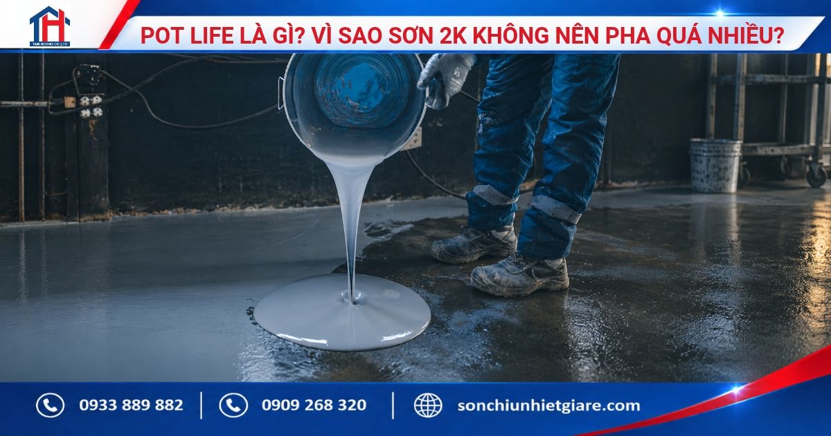 Pot Life Là Gì? Vì Sao Sơn 2K Không Nên Pha Quá Nhiều?